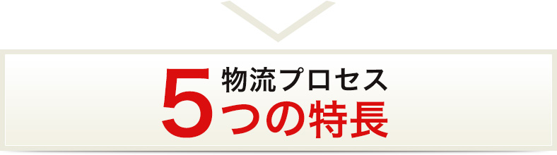 5つの特長物流アウトソーシング